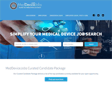Tablet Screenshot of meddevicejobs.com